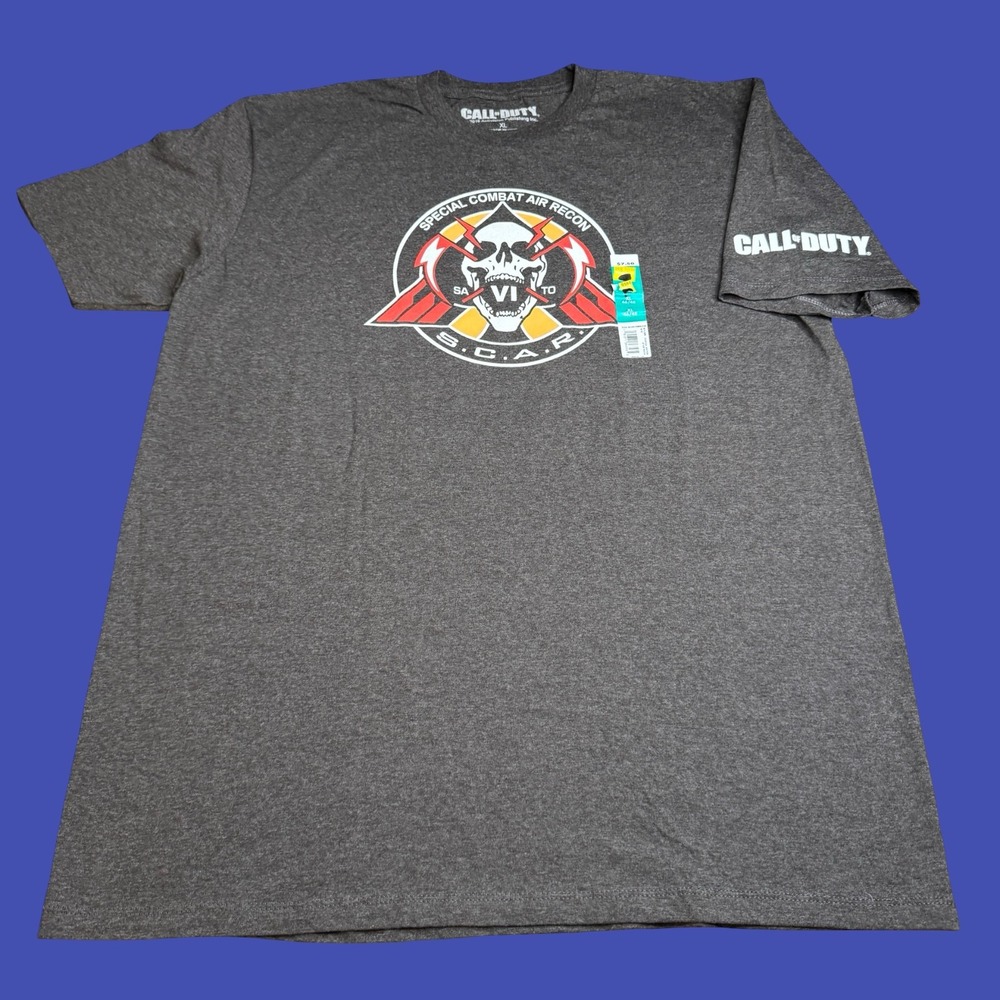 Call Of Duty T Shirt Mens XL Special Combat Air Recon 2016 Gray Soft